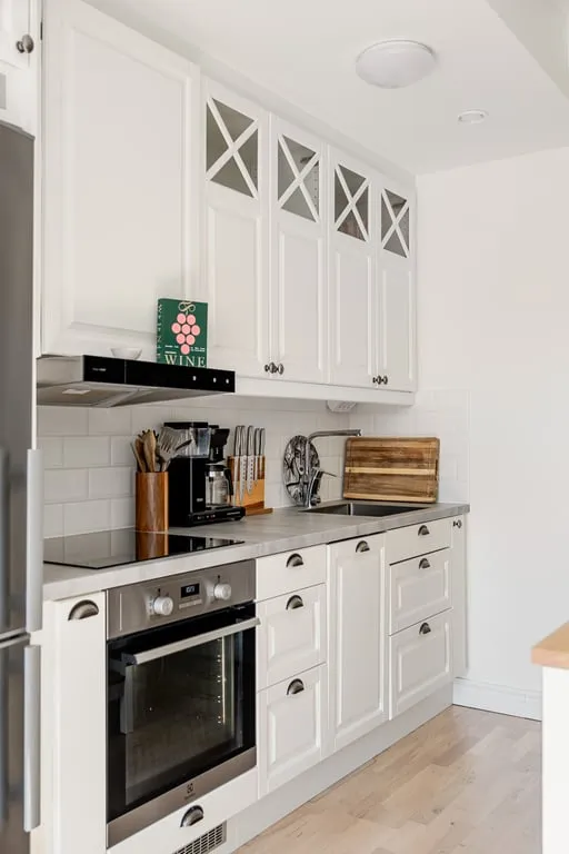 Cucina - Characterful Flat with City Centre Views in Jönköping