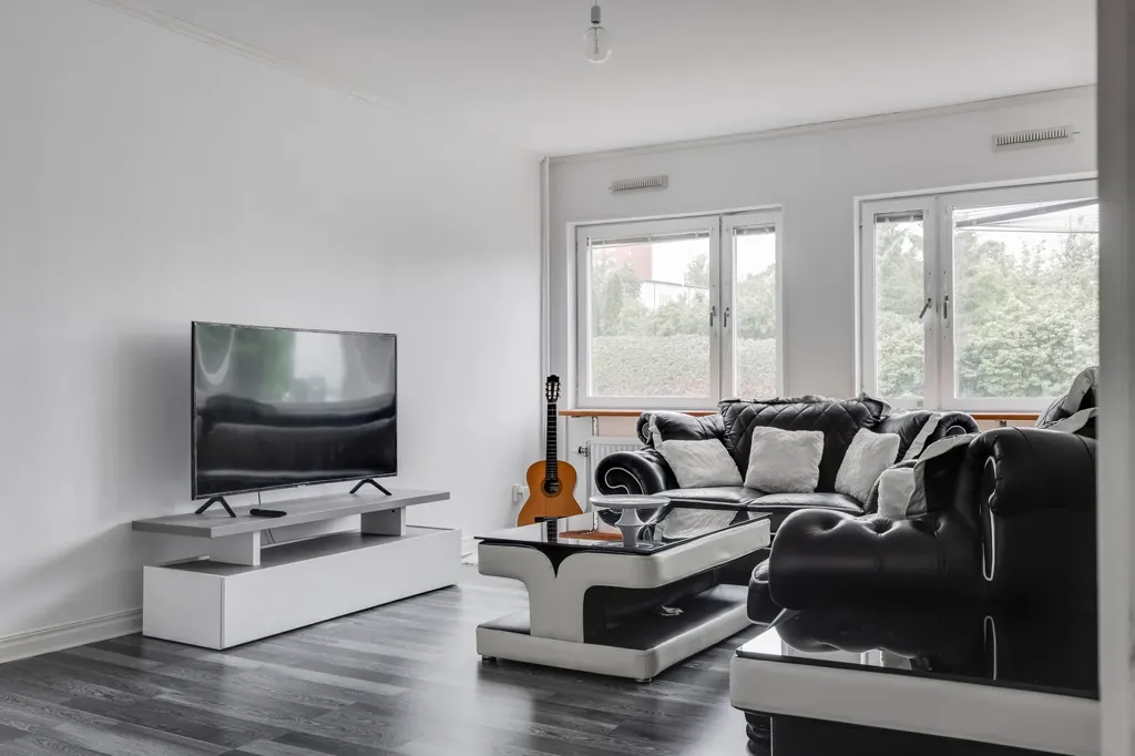 Séjour - Renovated Flat with Balcony in Kristinehamn