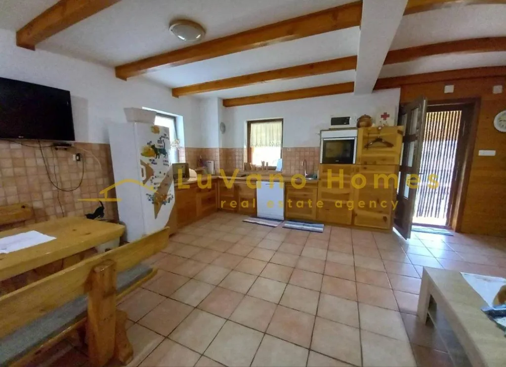 Dining Room - Self-Contained House with Pool in Kuterevo, Otočac
