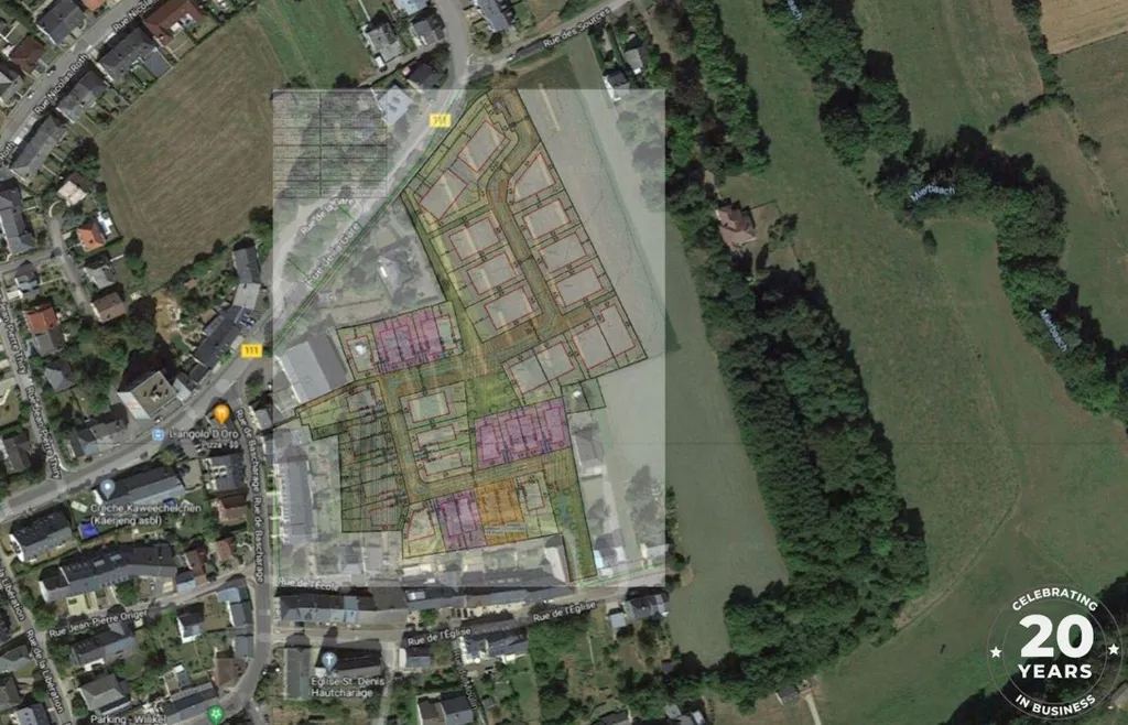 Aerial - South-West Oriented House with Garden in Bascharage