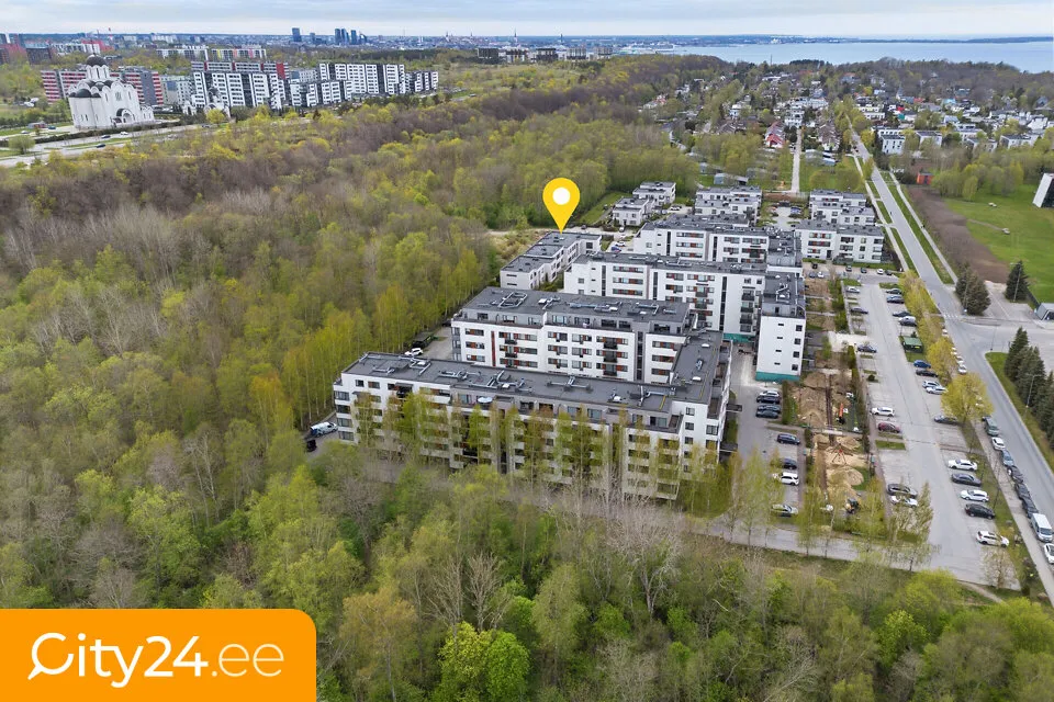 Vue aérienne - Modernised Flat with Sea View in Pirita, Tallinn