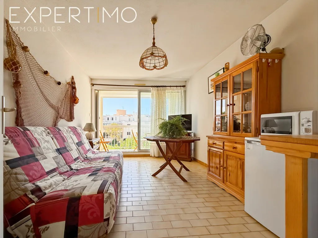 Séjour - Studio Cabine avec Parking à Proximité de la Mer au Grau-du-Roi