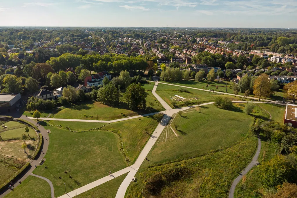 Vista aérea - Sustainable Apartment with Terrace in Mortsel