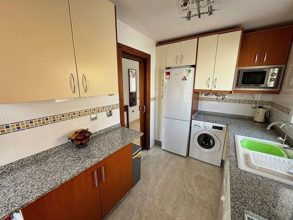 Kitchen - Semi-detached House with Pool in Las Salinas
