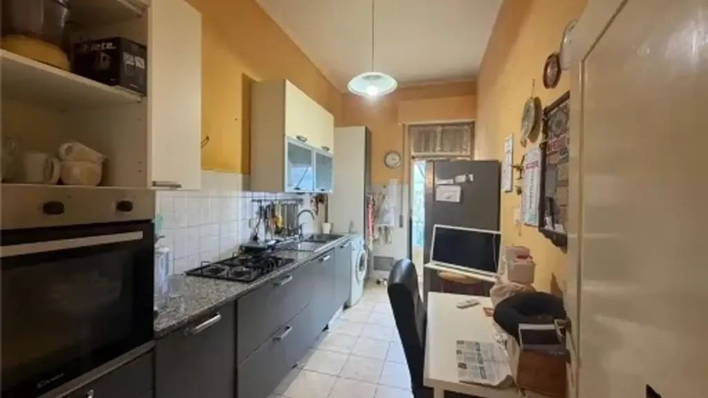 Kitchen - Panoramic Apartment with Balcony in Florence