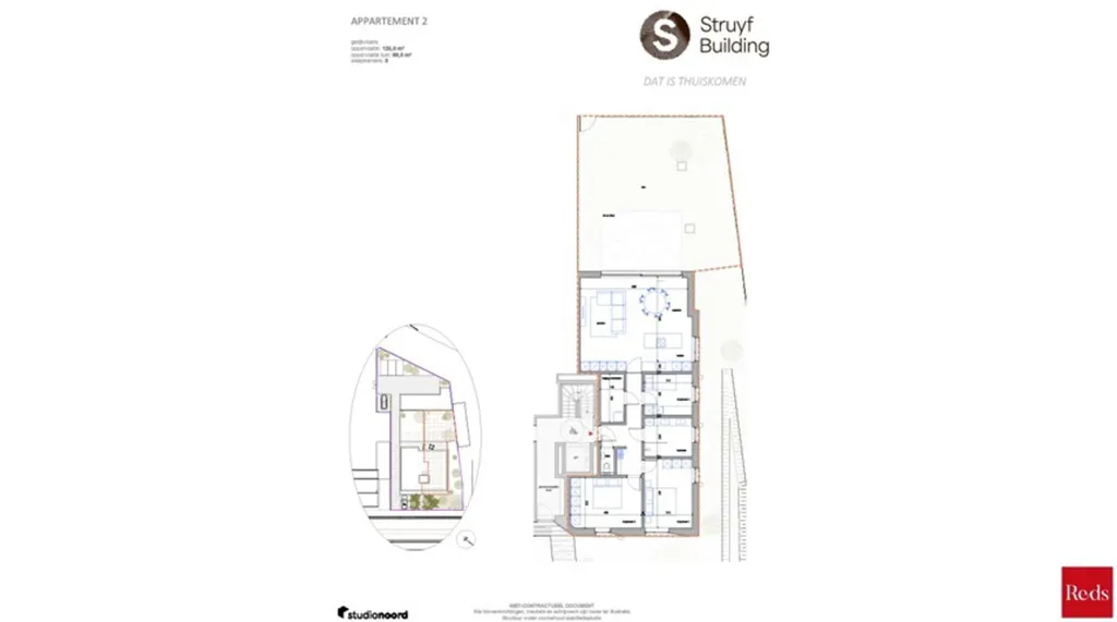 Plaan - Luxury Apartment with Terrace in Zandhoven