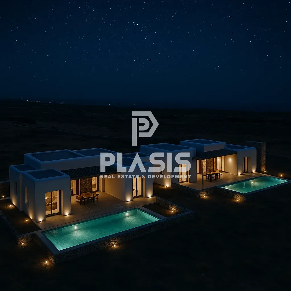 Bassein - New Villa with Panoramic Sea View in Paros