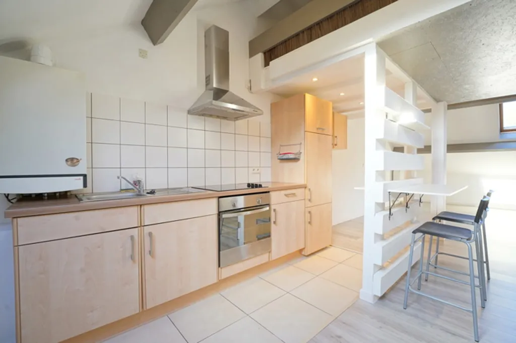 Köök - Studio with Private Parking in Amay