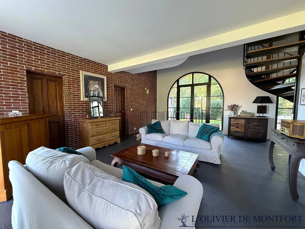 Soggiorno - Architect's House with Pool in Montfort L'Amaury