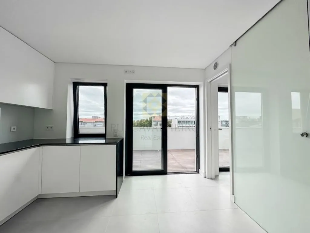 Köök - Luxury Penthouse with Sea View in Matosinhos