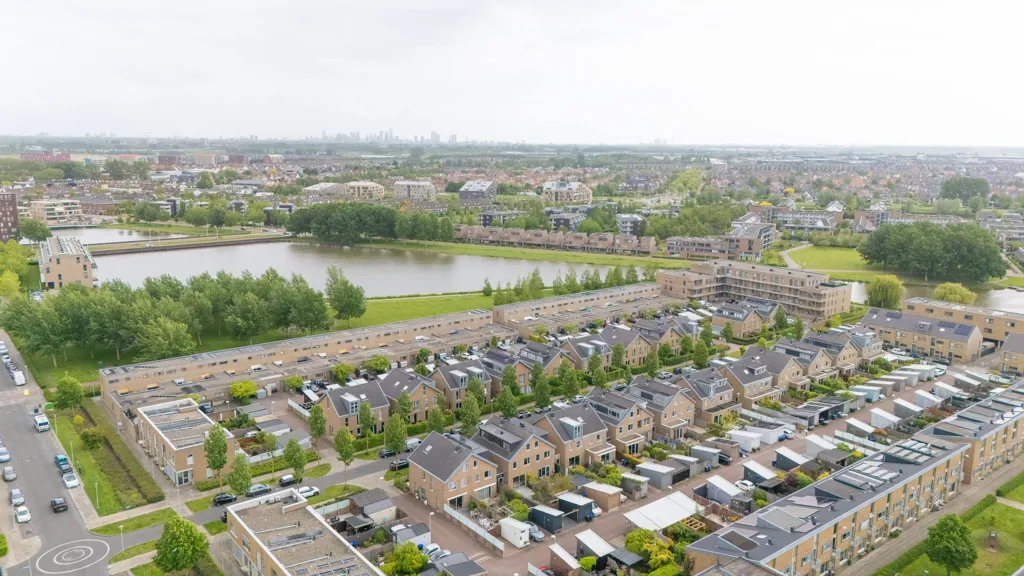 Aerial - Modern Bungalow with Garden in Rivierenbuurt