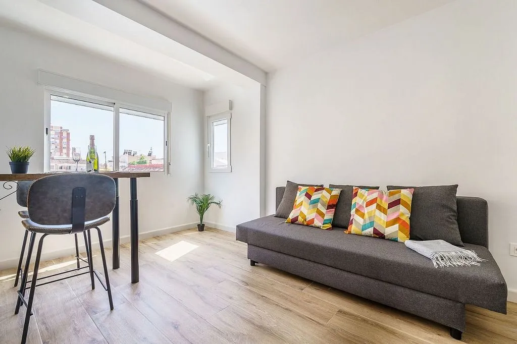 Séjour - Aménagé Studio with Air Conditioning in Málaga