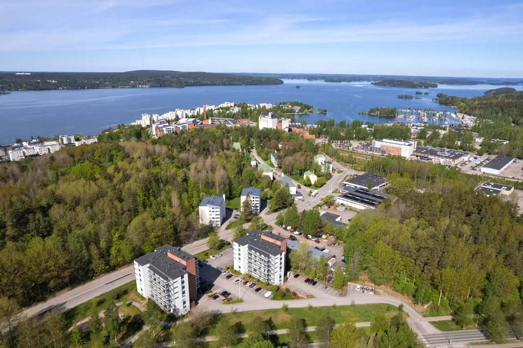 Vista aerea - Modern Apartment with Balcony in Lahti