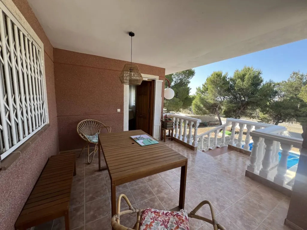 Terrasse - Chalet with Private Pool in Finca Terol, Tibi
