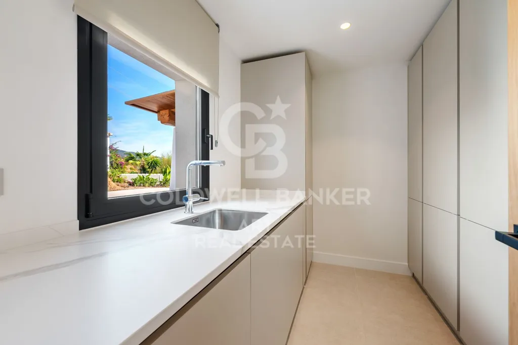 Köök - Villa with Sea View in El Rosario, Marbella
