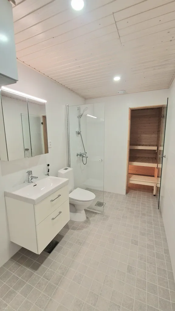 Salles de bain - Modern Corner Flat with Balcony in Espoo