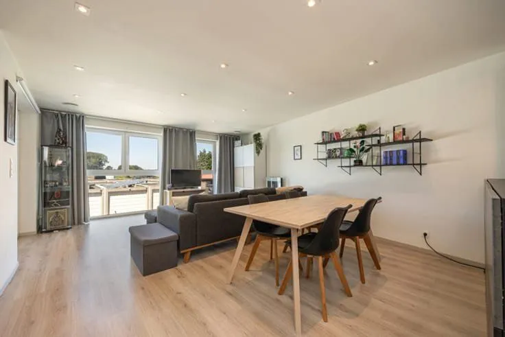 Séjour - Appartement avec Terrasse et Cuisine Équipée à Bruxelles