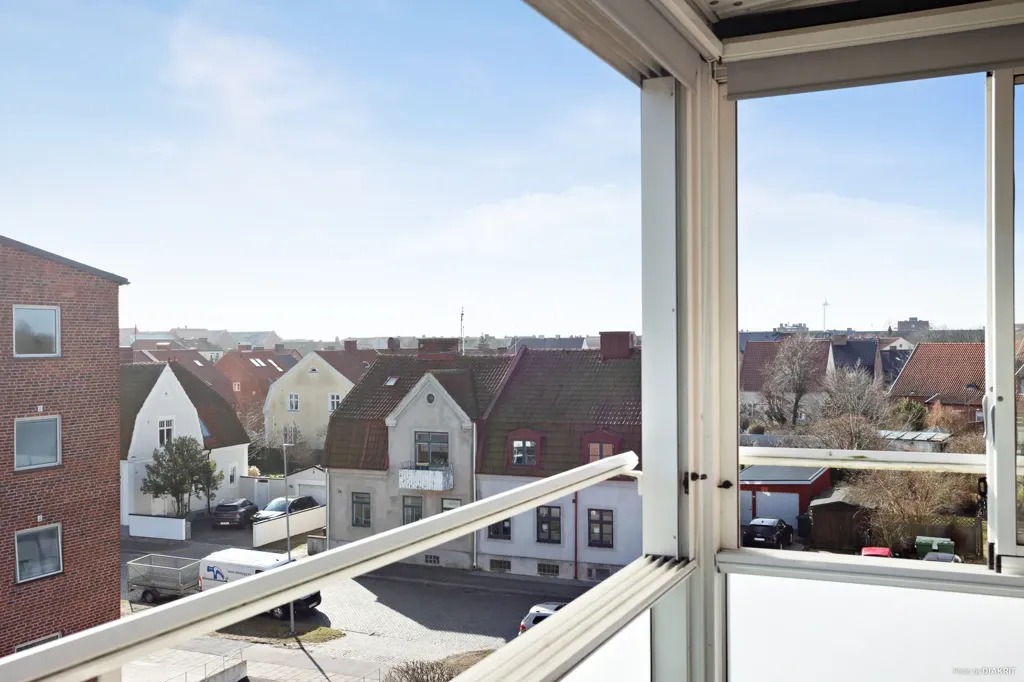 Balcon - Bright Two-Bedroom Flat with Balcony in Trelleborg