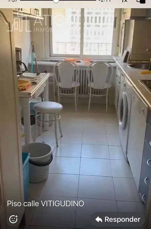 Köök - Furnished Flat with Terrace in Barrio Blanco