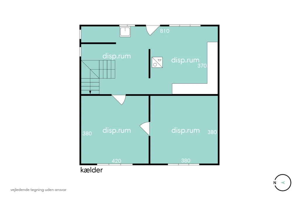 Plan - Maison 4 pièces à Horsens