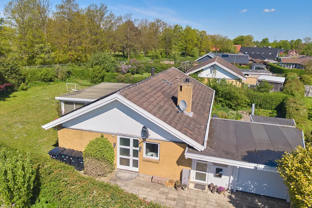 Aerial - Modernised Villa with Garden in Stenløse