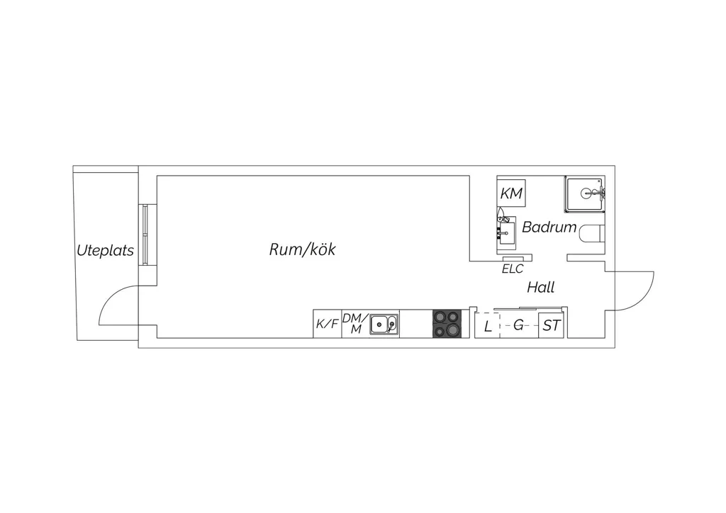 Plan - Terraced Flat with Sunny Terrace in Limhamn