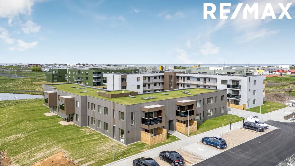 Vue aérienne - 5-Bed Apartment with Balcony in Álftanes