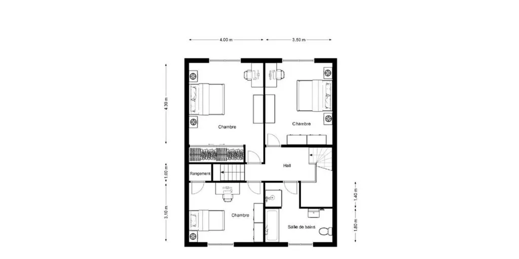 Plan - Maison Charmante avec Terrasse à Barvaux-sur-Ourthe