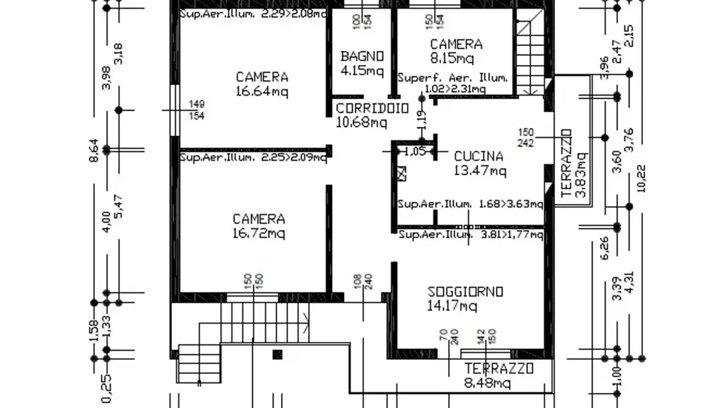 Floor Plan - Detached House with Garden in Silea
