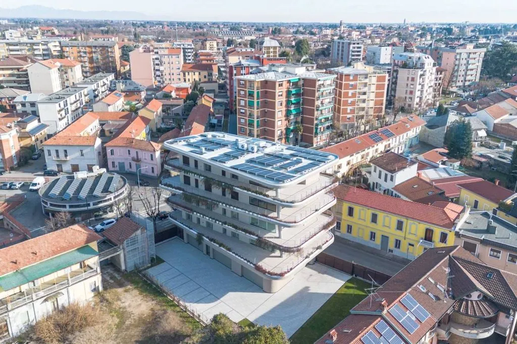 Aerial - Luxury Flat with Terrace in Busto Arsizio