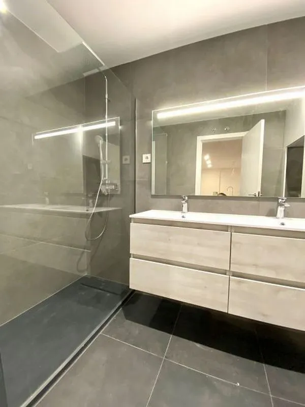 Salles de bain - 1-Bedroom Flat with Air Conditioning in Salamanca