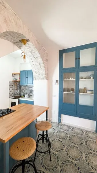 Cuisine - Rear-Adjoining Villa with Balcony in Calitri
