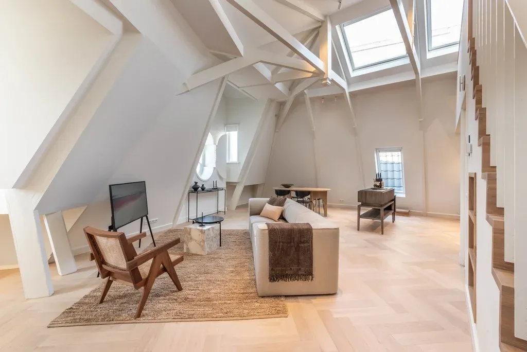 Séjour - Apartment with Two Terraces in De Baarsjes