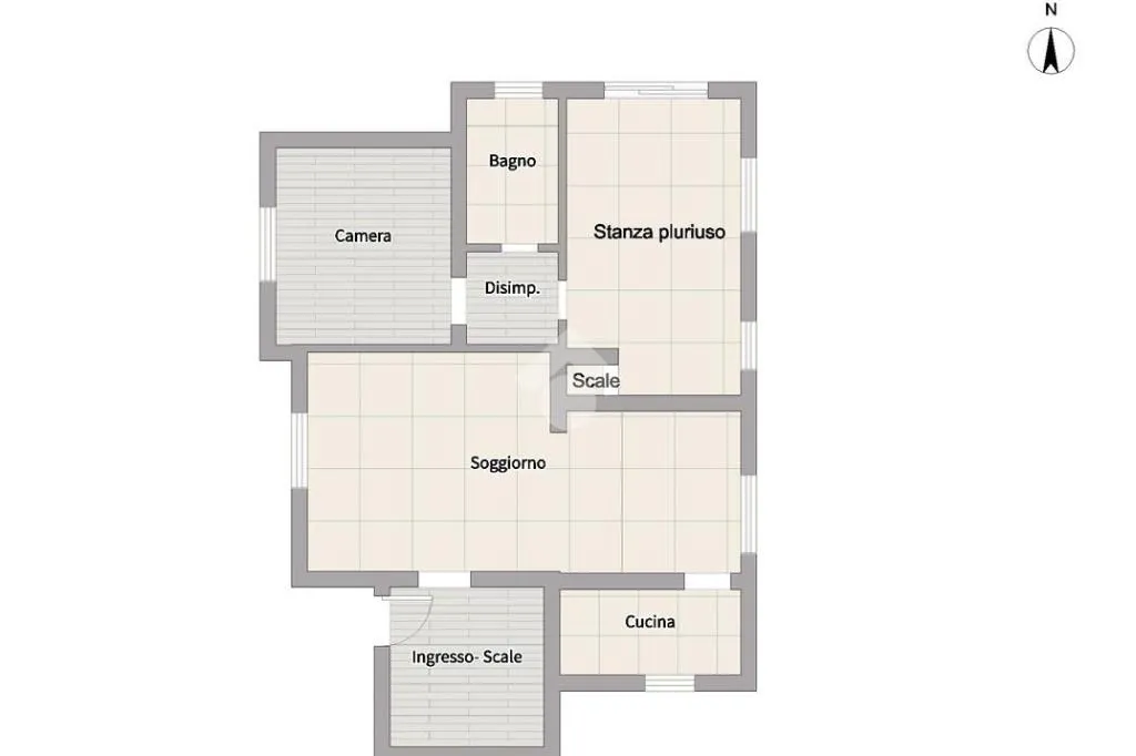 Planimetria - Villa indipendente con giardino a Osimo