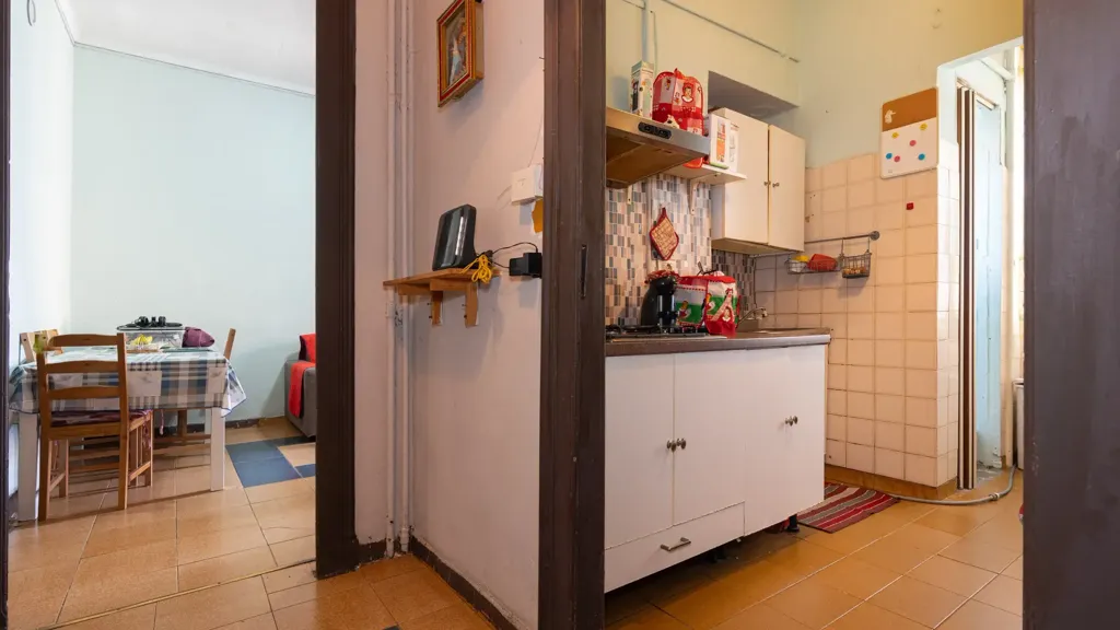Köök - 3-Bedroom Apartment with Balcony in Turin