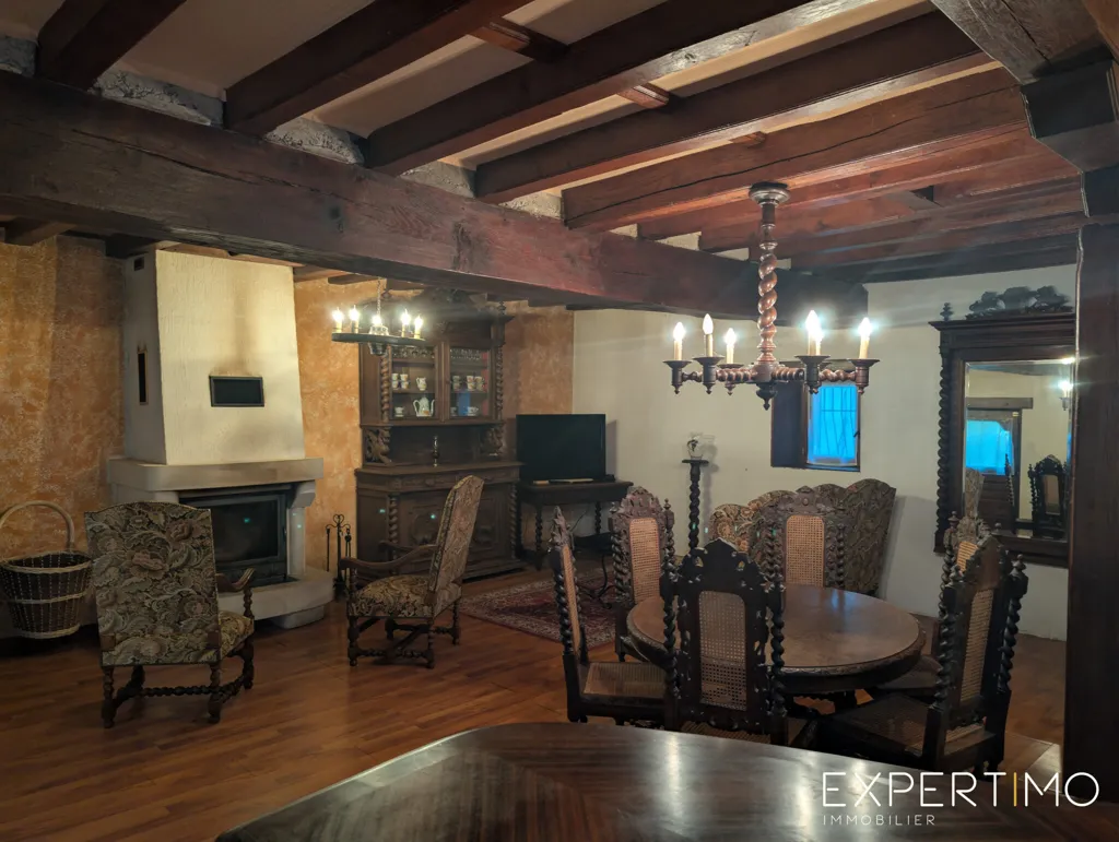 Dining Room - Historic Mill and Gîte with Water Rights in Commentry