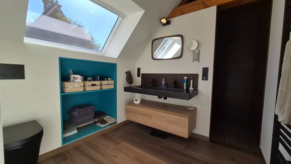 Salles de bain - Hoeve Rénovée avec Vue Campagne à Sint-Martens-Lierde