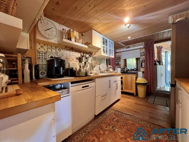 Kitchen - Furnished House with Mountain View in La Bresse