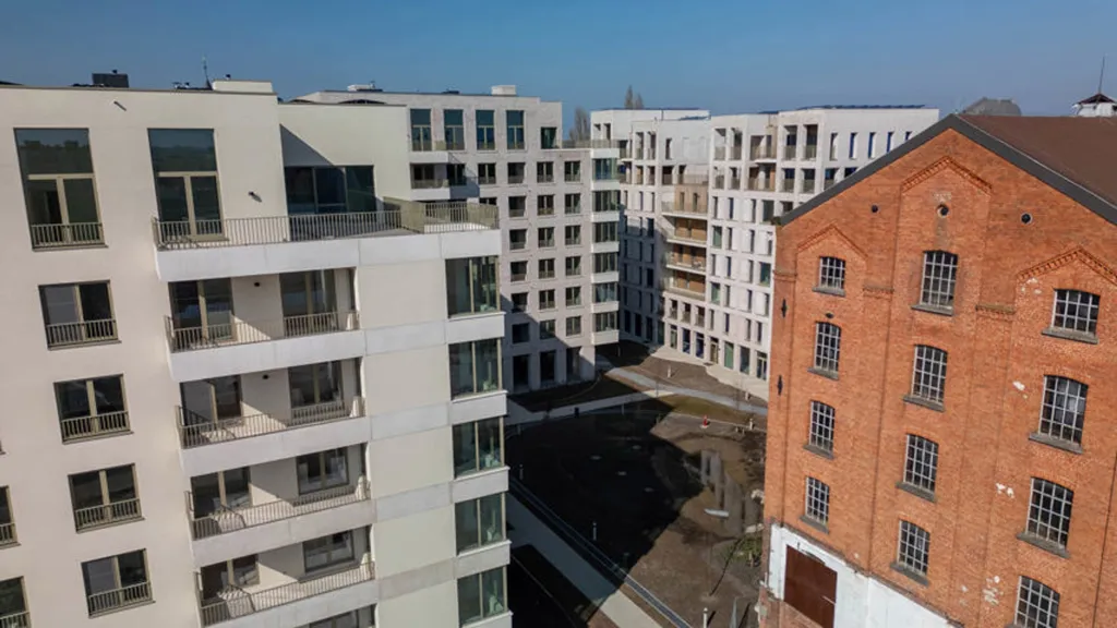 Vue aérienne - Appartement avec Terrasse à Deinze