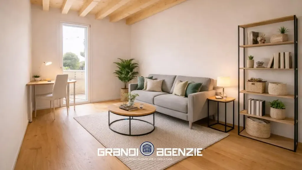 Living Room - Newly Built Apartment with Terrace in Treviso