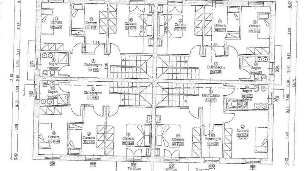 Plan - Terraced Villa with Garden in San Prospero