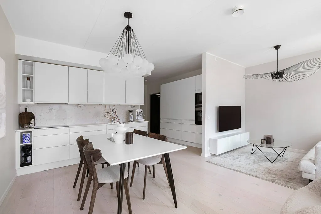Dining Room - Modern Flat with South-Facing Balcony in Barkarby