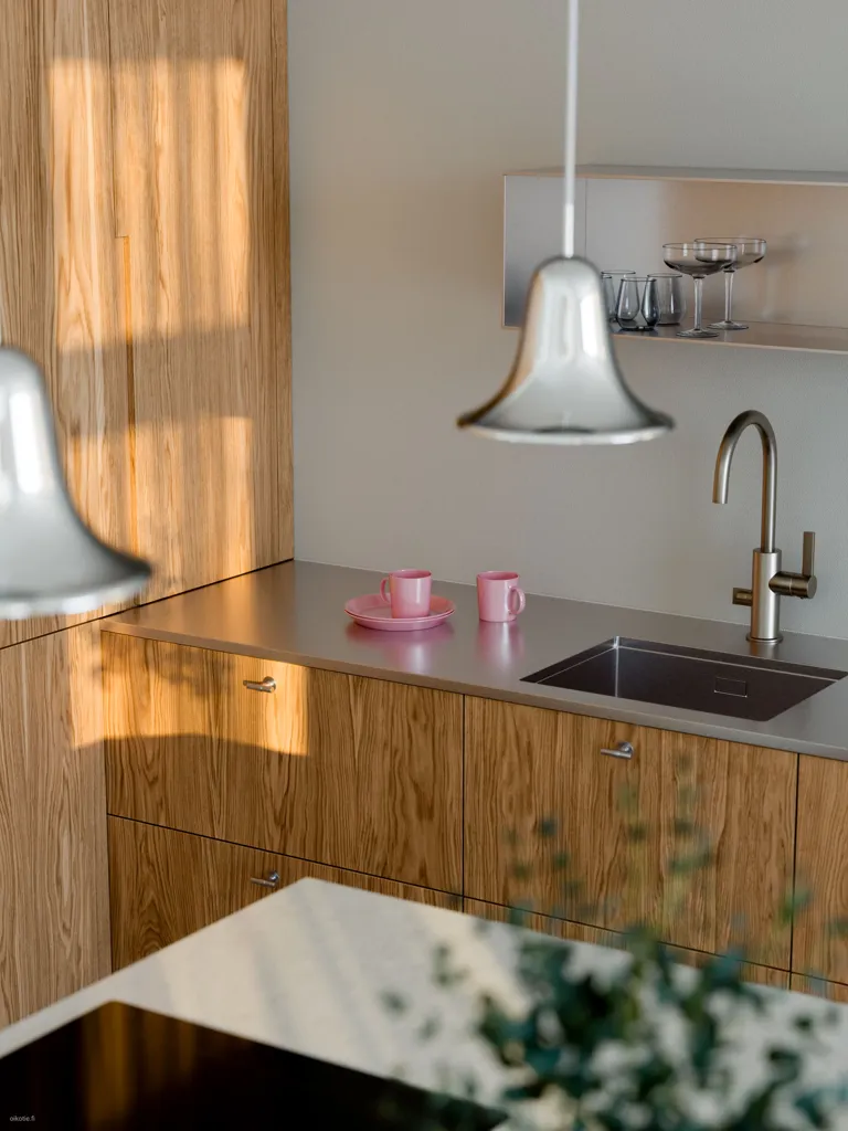 Cuisine - Scandinavian-Style Villa with Sauna in Espoo