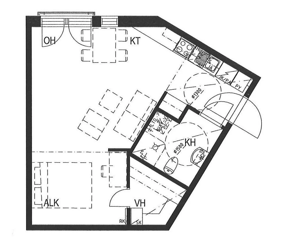 Plaan - Modern Flat with Balcony in Turku