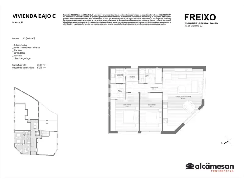 New Flat with Sea Access in Vilagarcía de Arousa