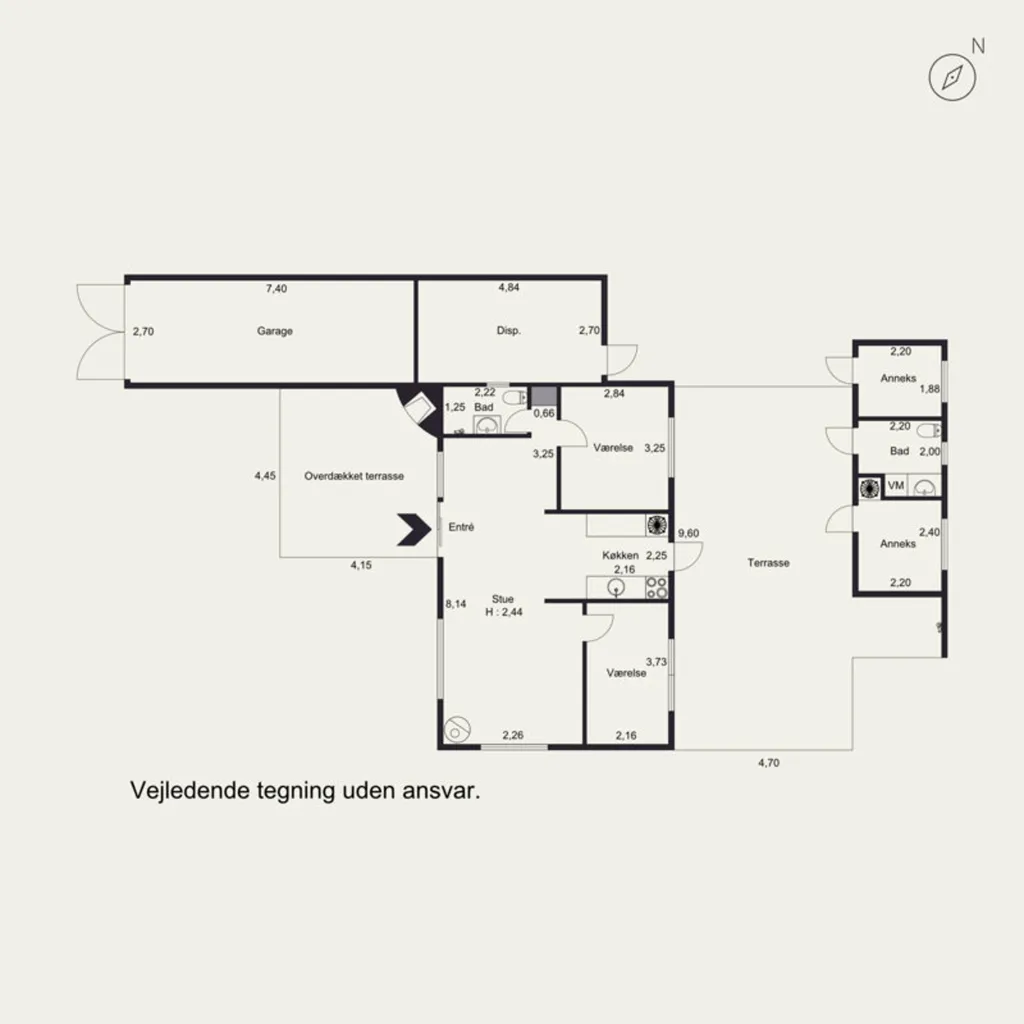 Plan - Coastal Holiday Home with Garden in Odder