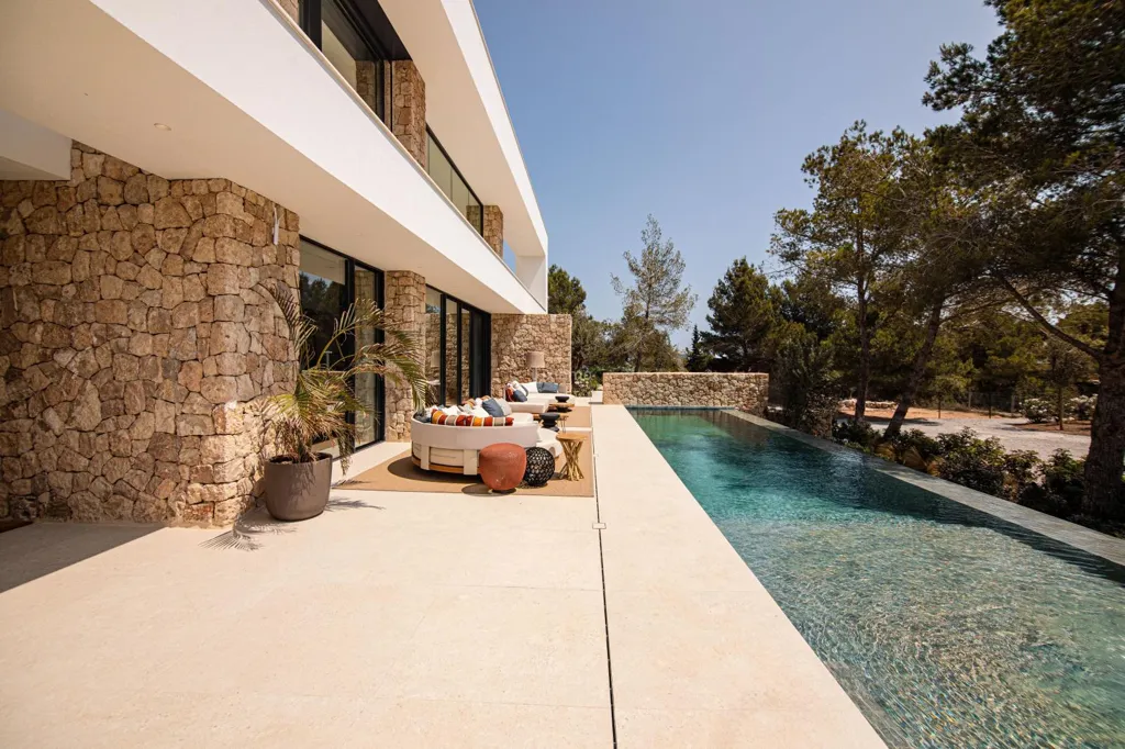 Pool - Detached Villa with Golf Course Views in Santa Eulalia