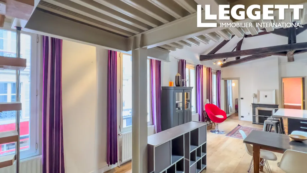Séjour - Loft-Style avec Accès Privé à Batignolles, Paris