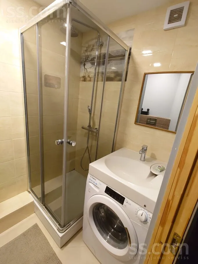 Salles de bain - 2-Bedroom Flat with Balcony in Ogre