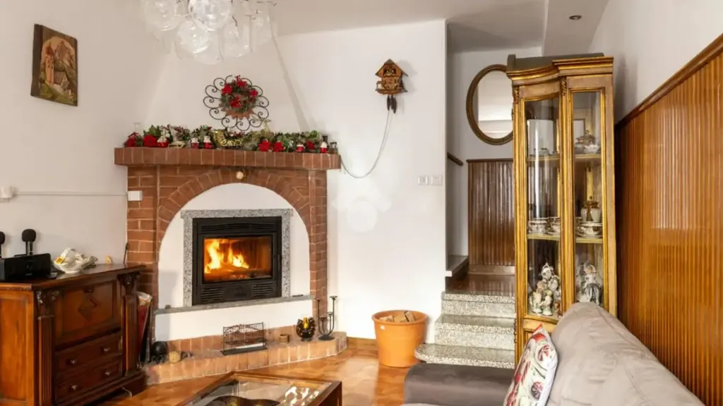 Séjour - Semi-detached House with Panoramic View in Marentino